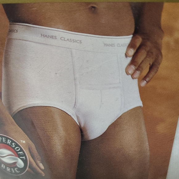 Vintage 2001 Hanes Classics  White Pouch Briefs Sz XL 3 Pack - Picture 9 of 9